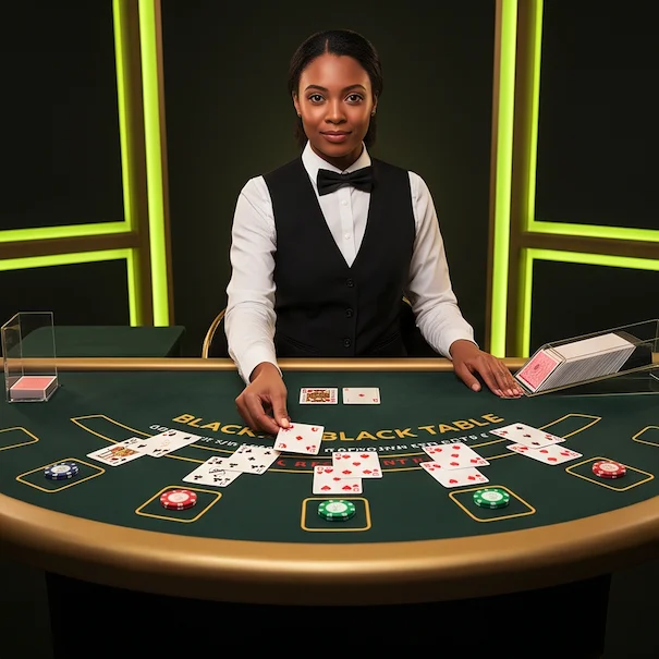 Élő Blackjack asztal